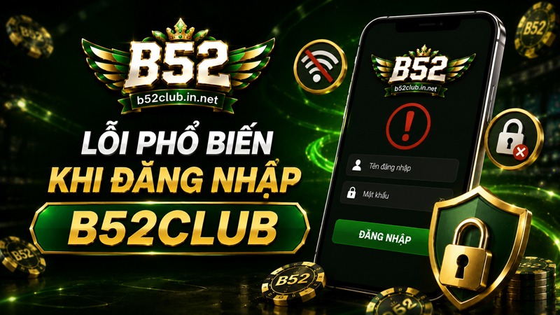 Chia sẻ các lỗi phổ biến khi đăng nhập B52Club và cách xử lý