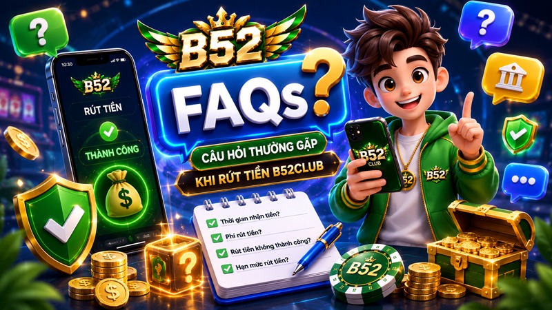 Câu hỏi thường gặp khi rút tiền B52Club