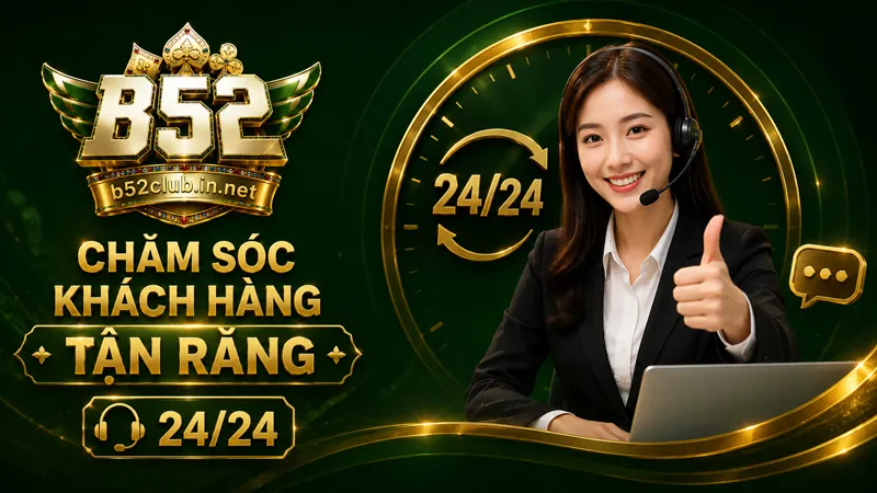 Hệ thống chăm sóc khách hàng B52Club tận răng 24/24