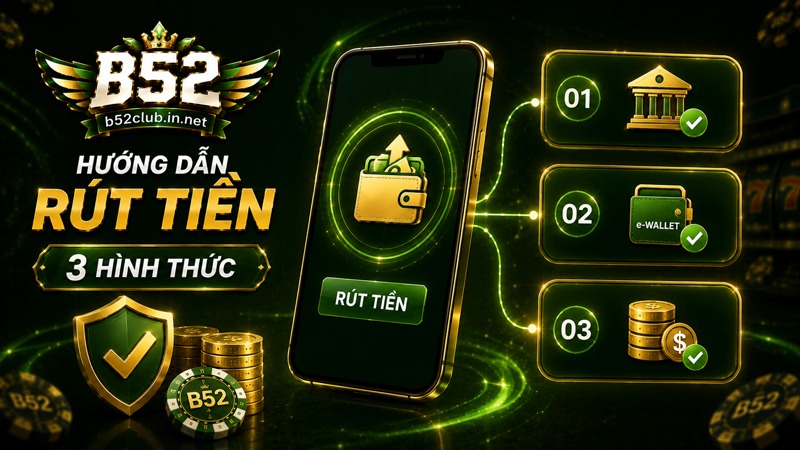 Hướng dẫn rút tiền B52Club chi tiết qua các phương thức