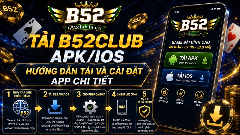 Tải B52Club APK/IOS | Chơi Game Mượt Mà, Cài 1 Nốt Nhạc
