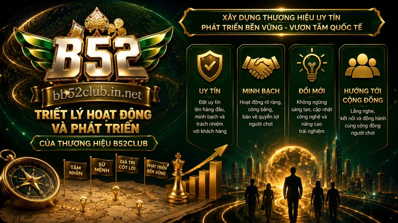 Tìm hiểu triết lý hoạt động và phát triển của thương hiệu B52Club